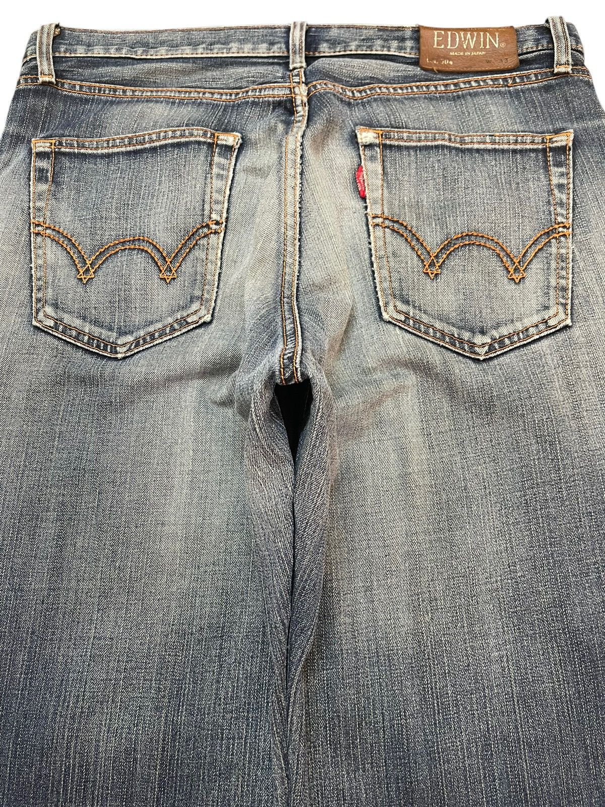 Edwin Vintage Y2K Edwin 504 Faded Wash Distress Wide Leg Relaxed Size US 34 / EU 50 - 5 Thumbnail