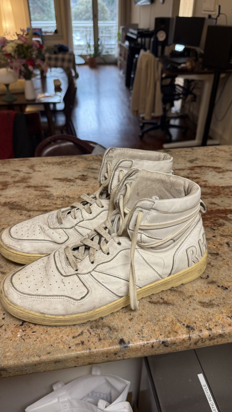 White Rhecess Hi Sneakers