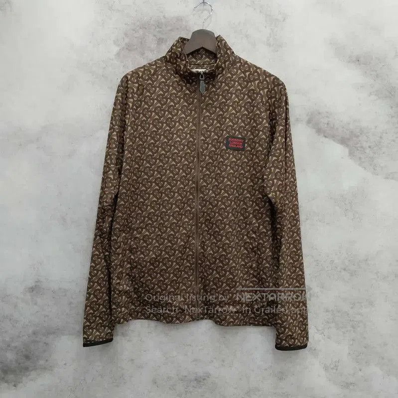 Burberry Brown Polyester Long Sleeve Jacket.