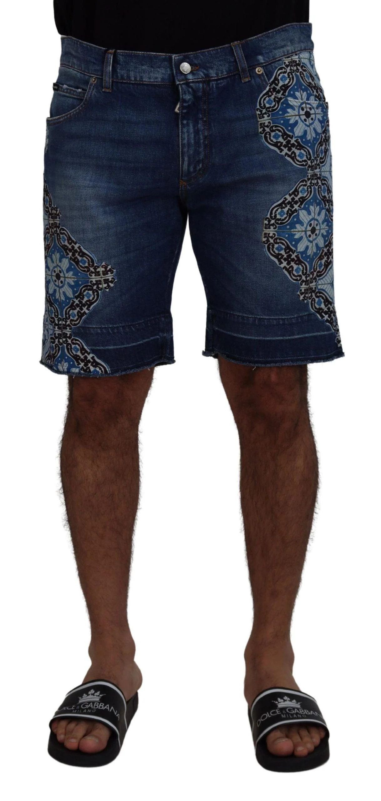 Dolce & Gabbana o1y0125 Denim Short in Blue Size US 30 / EU 46 - 1 Thumbnail