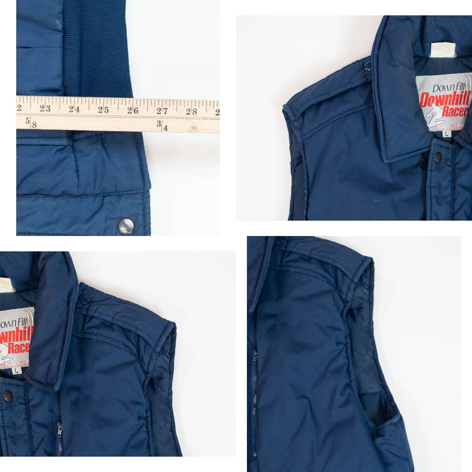 Vintage VINTAGE Downhill Racer Vest Blue Puffer Jacket 80s Style Men Size L Size US L / EU 52-54 / 3 - 8 Thumbnail