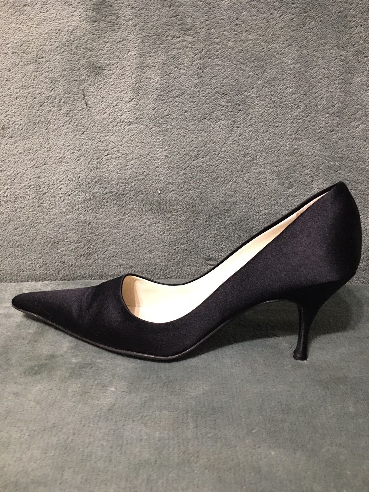 Prada PRADA Black Satin Kitten Heels Evening Shoe EU 38.5 Size US 8.5 / IT 38.5 - 10 Thumbnail