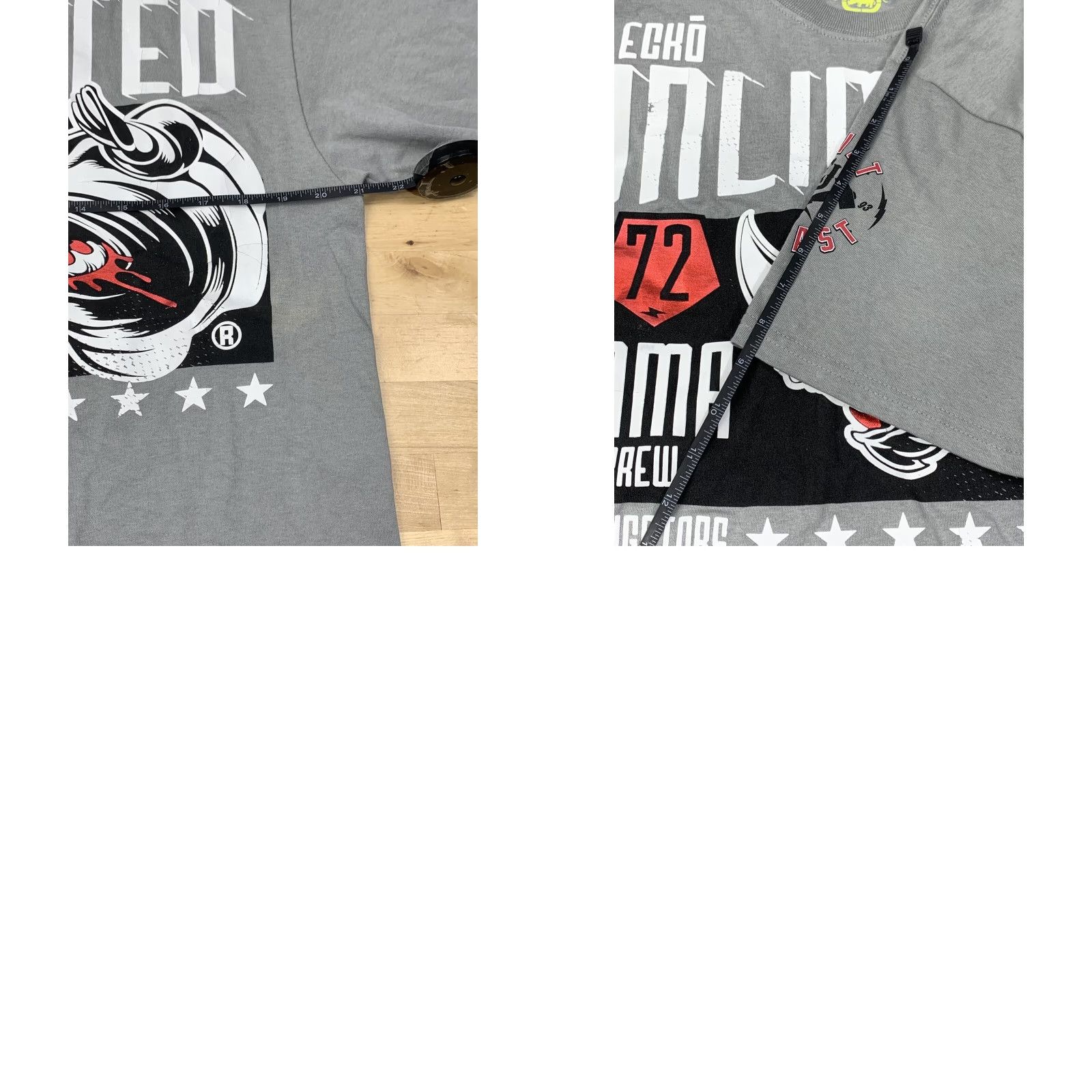 Ecko Unltd. ECKO Unltd. MMA Graphic T Shirt Mens L Gray Rhino Logo Casual Short Sleeve Size US L / EU 52-54 / 3 - 8 Thumbnail