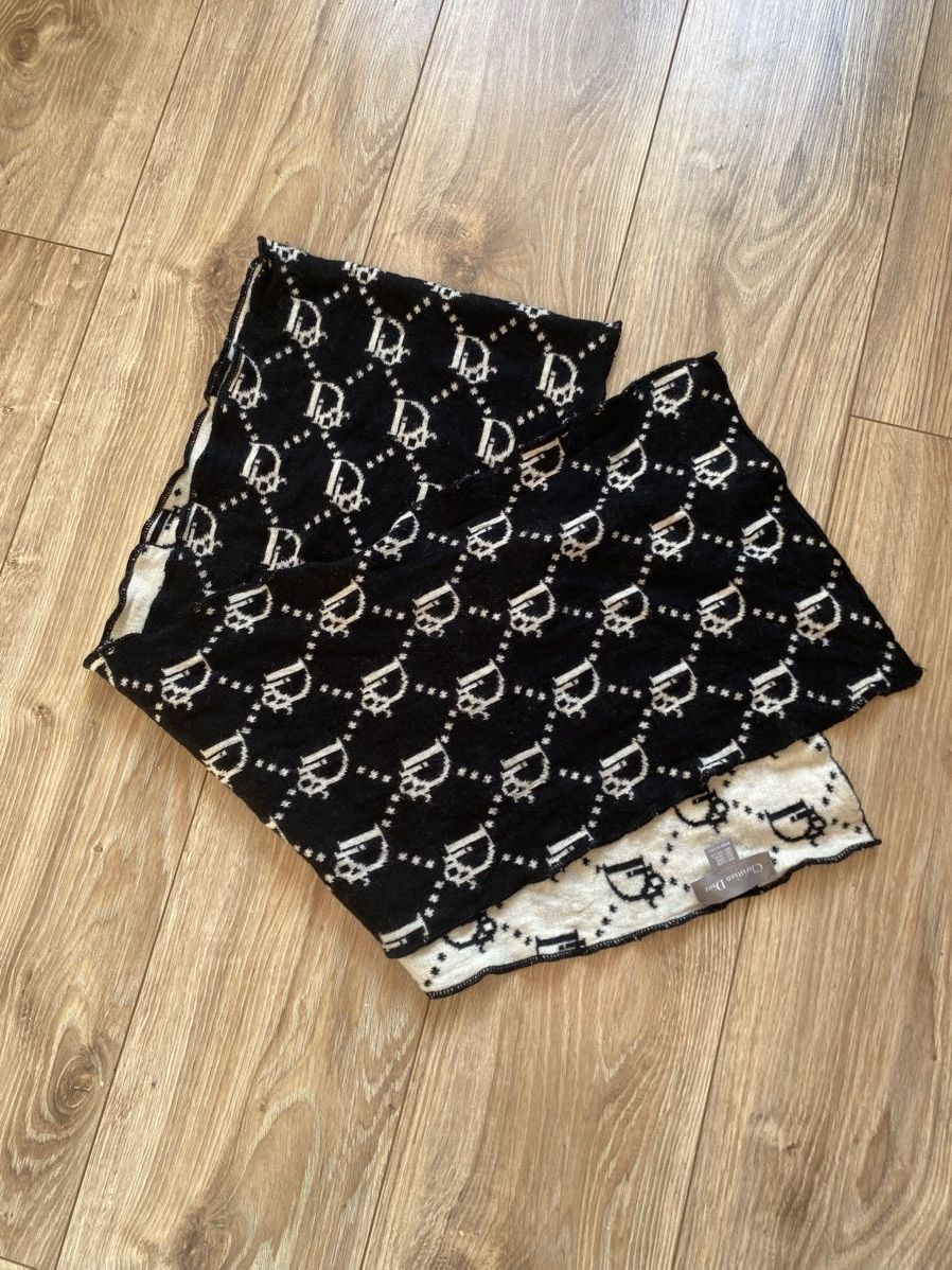 Christian Dior monogram wool scarf made in Italy