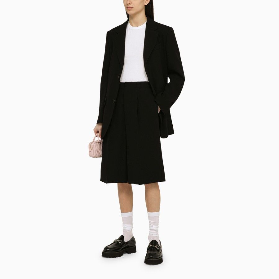 AMI o1d2blof0724 Single-breasted Wool Jacket in Black Size XS / US 0-2 / IT 36-38 - 2 Thumbnail