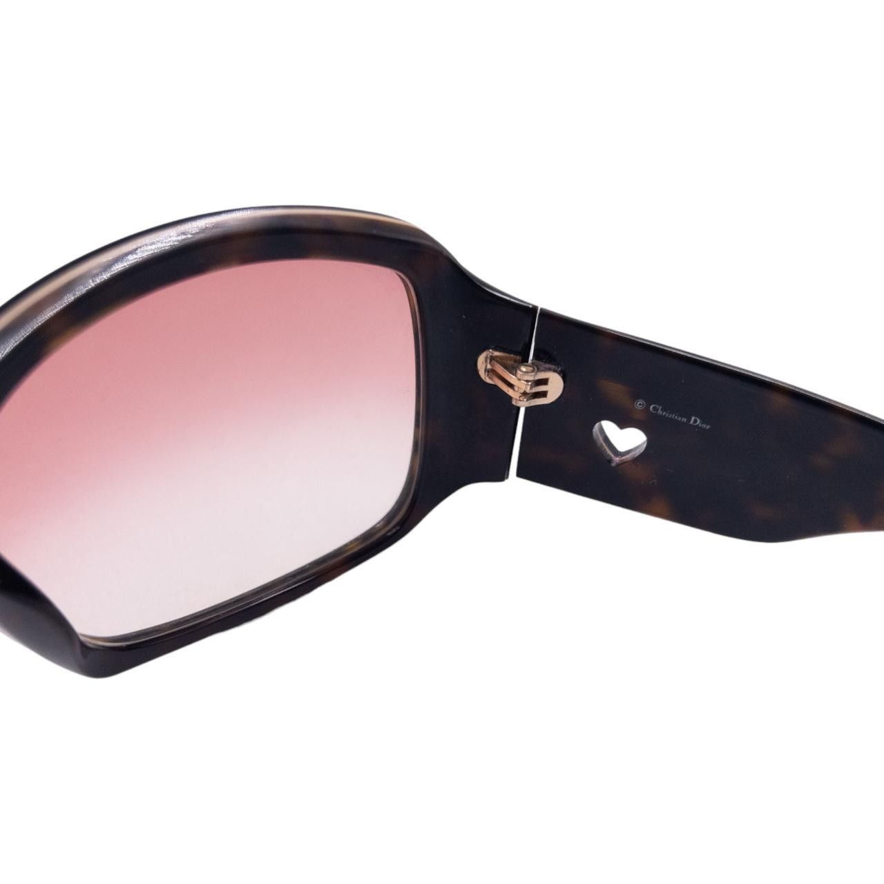 Dior Vintage Dior Tortoise Shell Heart Sunglasses Size ONE SIZE - 6 Thumbnail