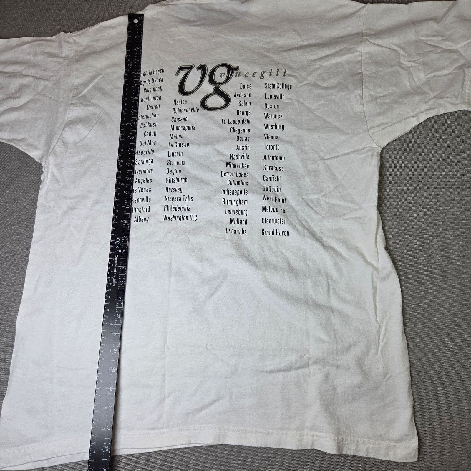 Fruit Of The Loom Vince Gill 1998 Vintage Tour Tee Shirt XL Size US XL / EU 56 / 4 - 10 Thumbnail