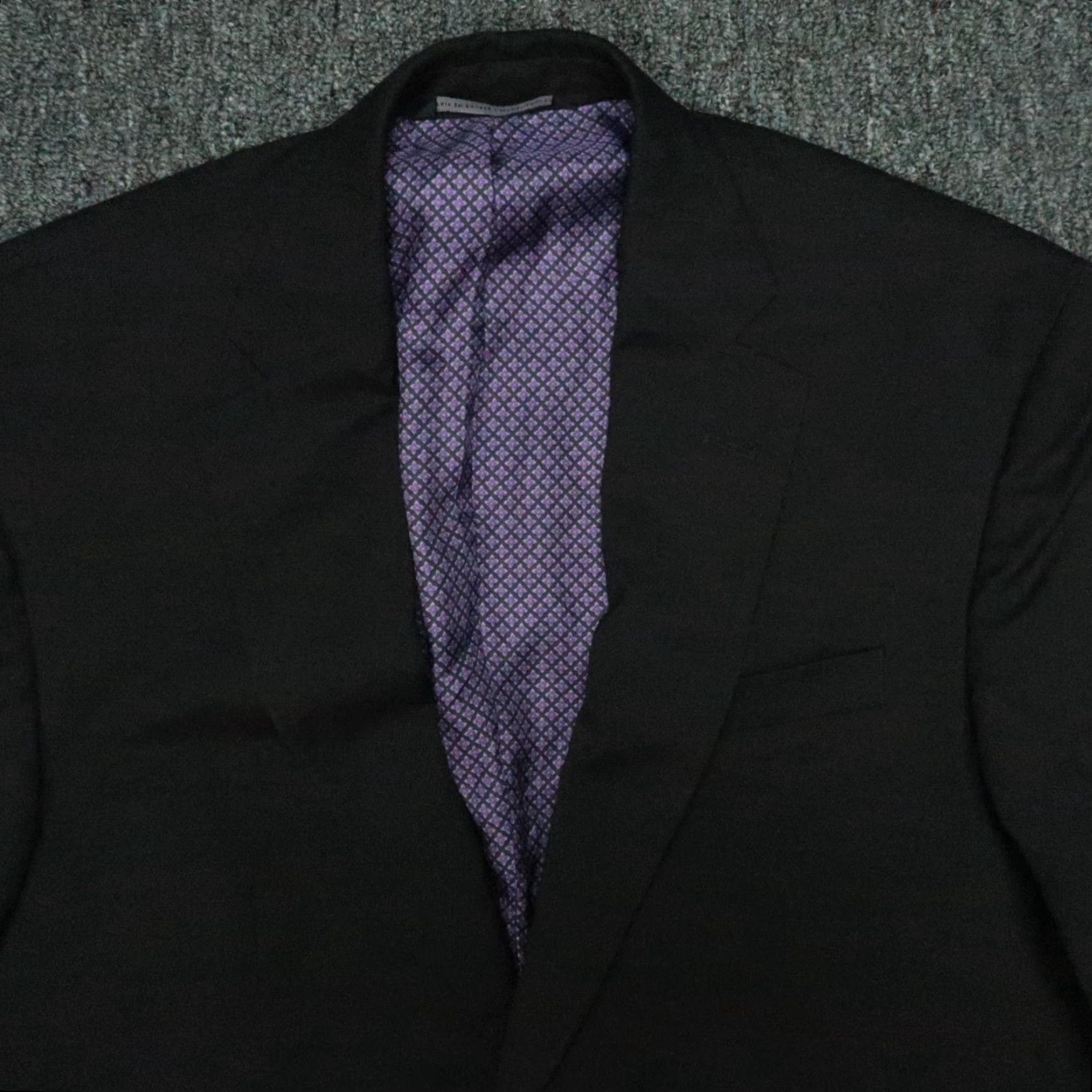 Ted Baker Ted Baker Blazer Mens 40 Regular Black Wool Suit Jacket Double-Vented Formal Size 40R - 2 Thumbnail