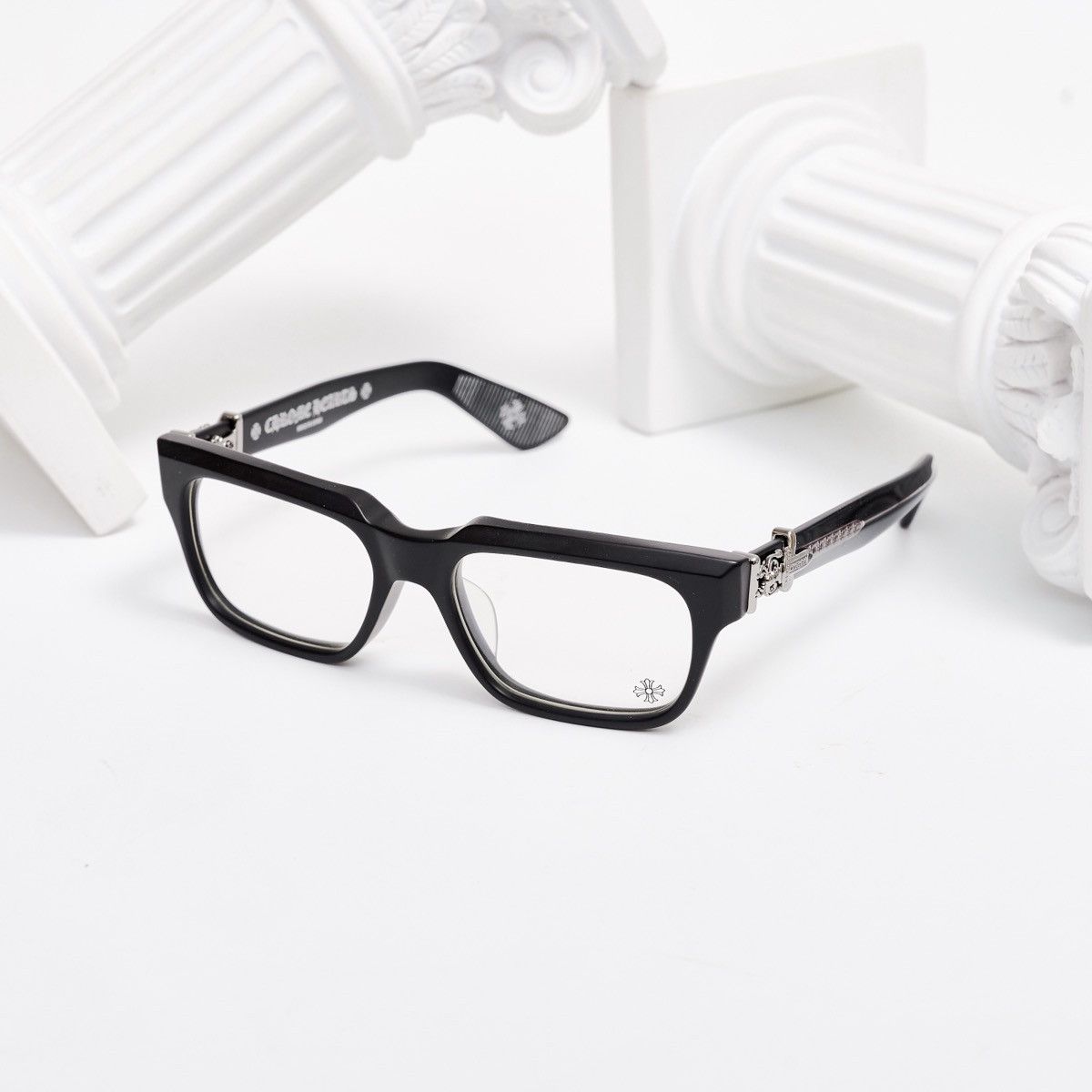 Chrome Hearts CHROME HEARTS VAGILLIONAIRE I MATTE BLACK GLASSES Size ONE SIZE - 1 Thumbnail