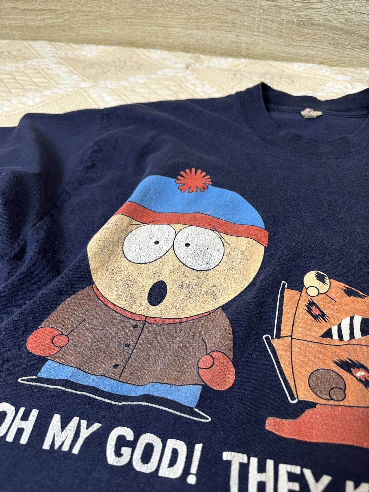 Cartoon Network 🔥 90s Vintage South Park 1998 They Killed Kenny T-Shirt Blue Size US L / EU 52-54 / 3 - 10 Thumbnail