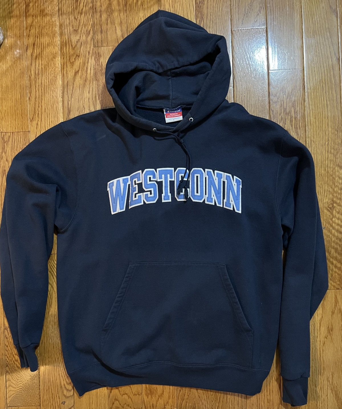 Champion Vintage Collegiate Champion Hoodie - WestConn Size US L / EU 52-54 / 3 - 1 Thumbnail
