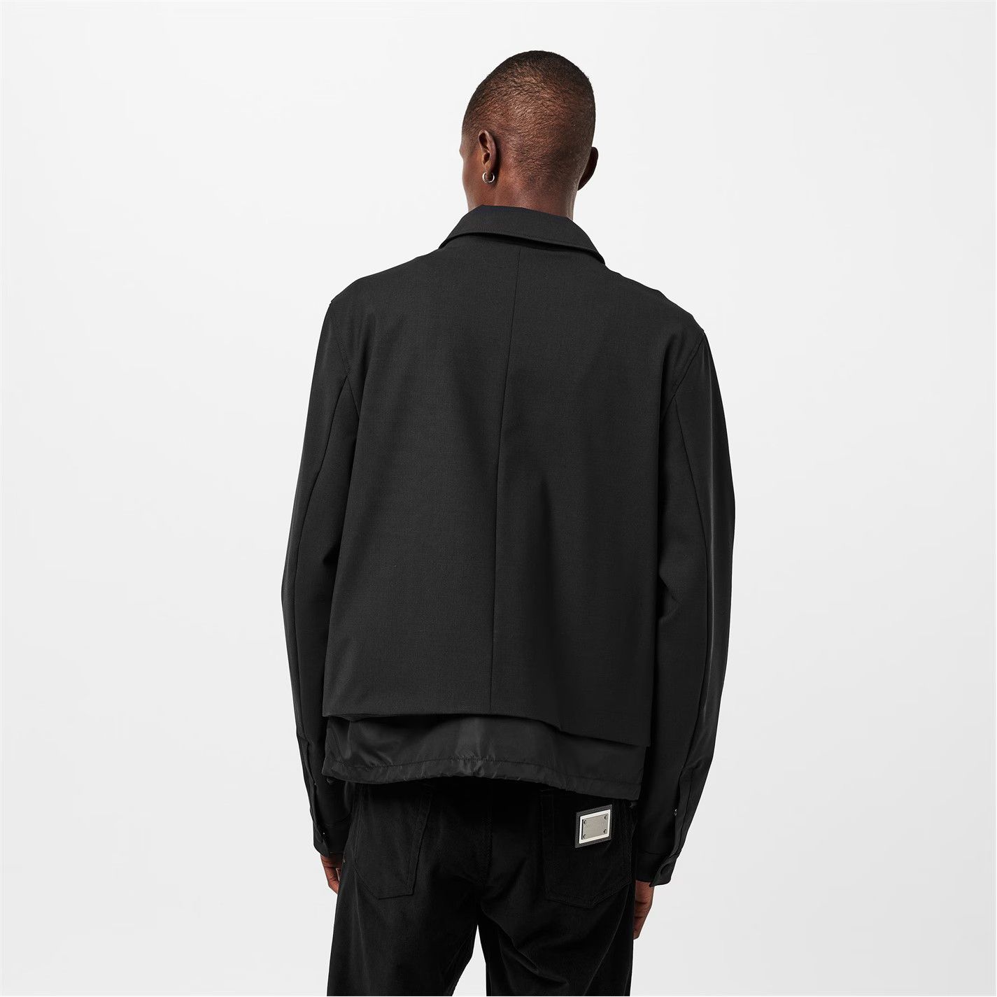 Dolce & Gabbana o1g2r1mq0426 Structured Ribbed Cuff Jacket in Nero Size US M / EU 48-50 / 2 - 4 Thumbnail