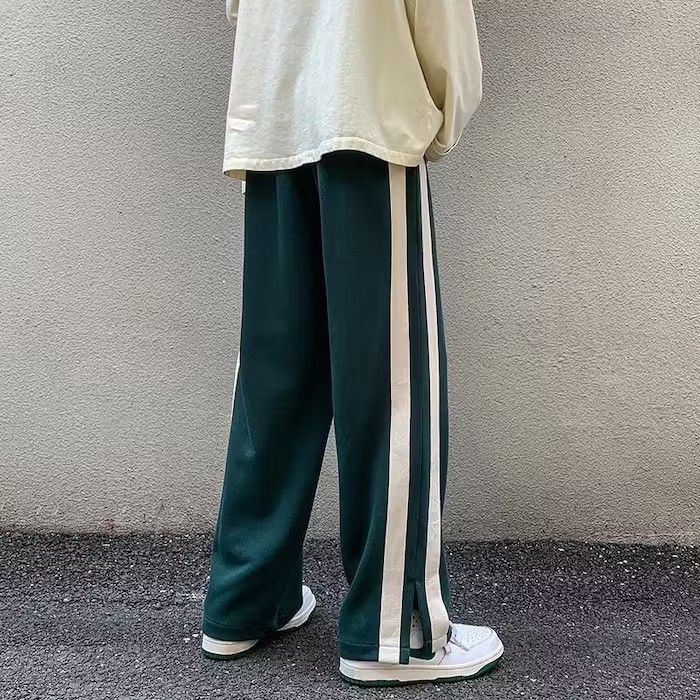 Japanese Brand × Vintage Green White Hip Hop Trousers Sweatpants Size US 30 / EU 46 - 5 Thumbnail