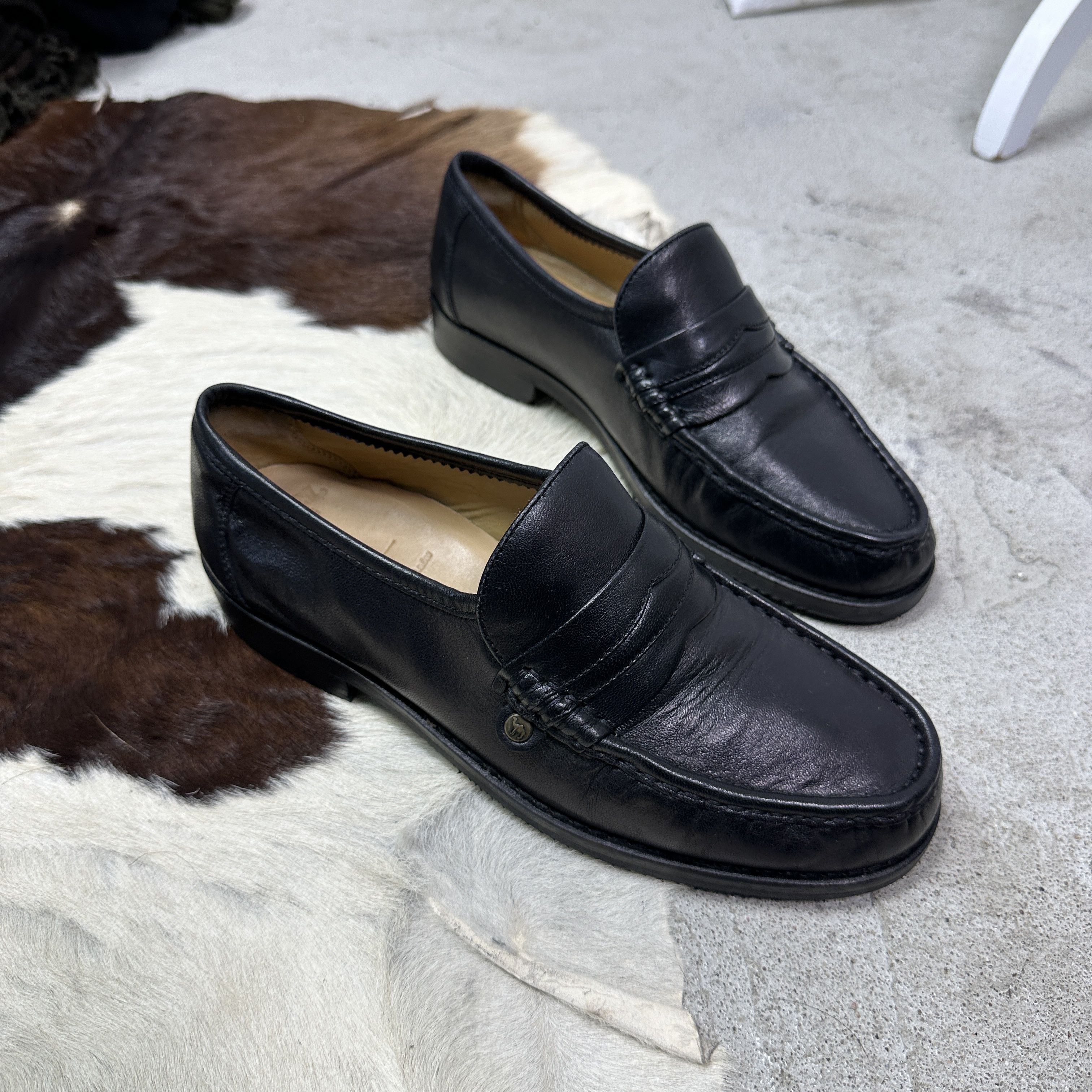 Vintage Vintage Avant Garde Camel Leather Loafers Y2K Size US 7.5 / EU 40-41 - 2 Thumbnail