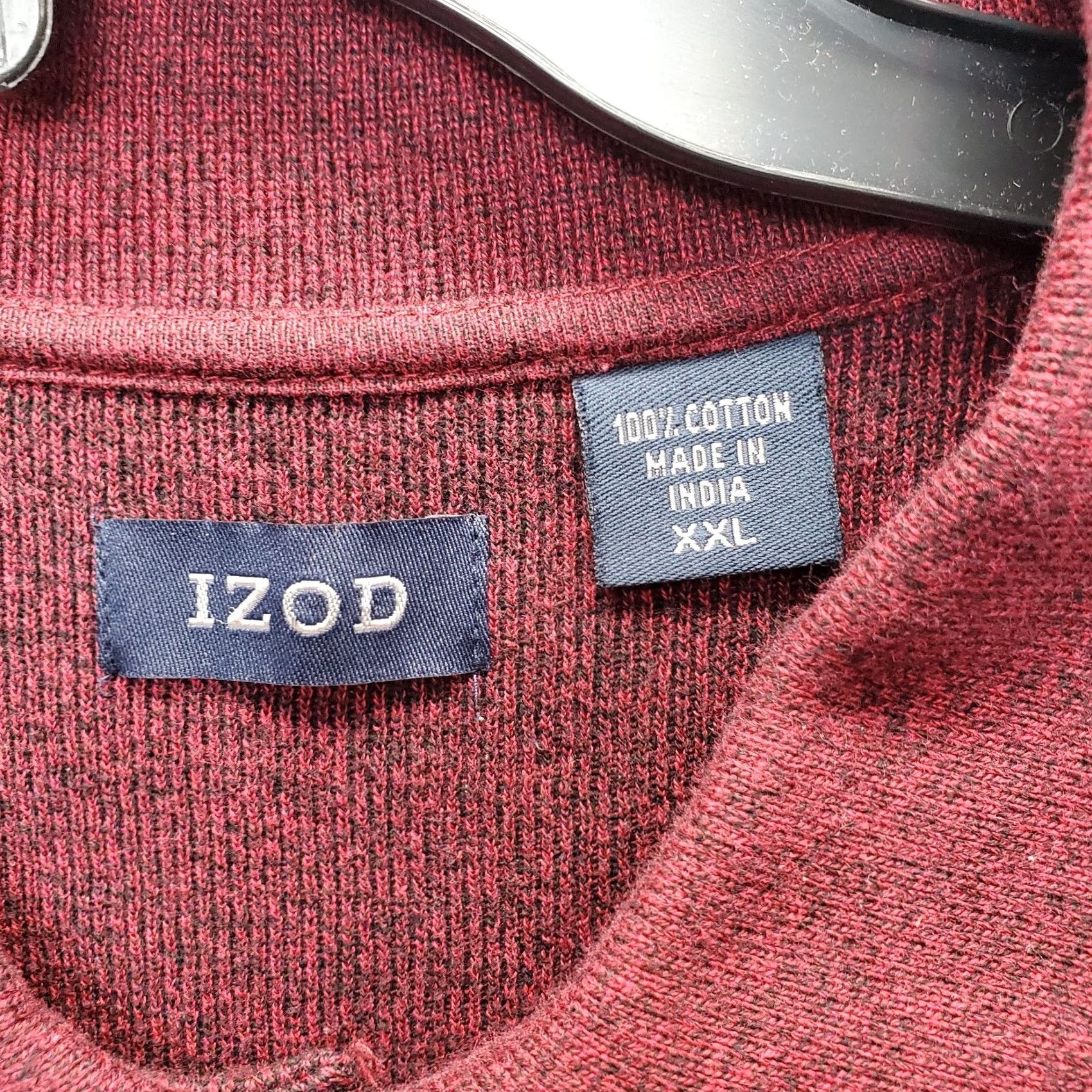 Izod IZOD Polo Shirt Mens XXL Multicolor Striped Knit Long Sleeve Slit Popover EUC Size US XXL / EU 58 / 5 - 5 Thumbnail