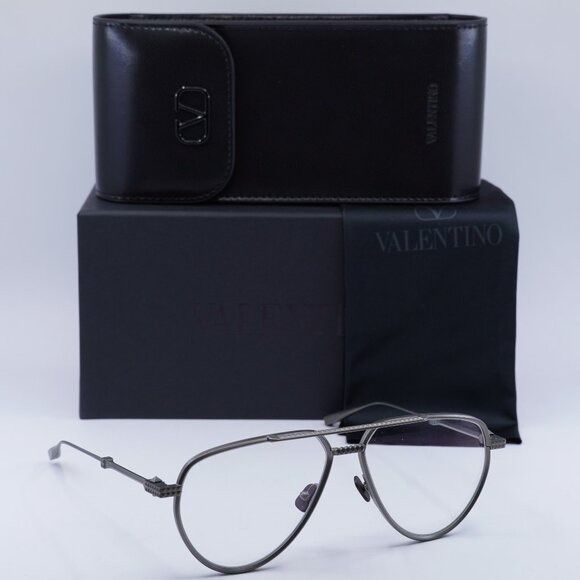 Valentino Valentino V-STUD-II VLX-133B Eyeglasses Black Rhodium 59mm Size ONE SIZE - 11 Thumbnail