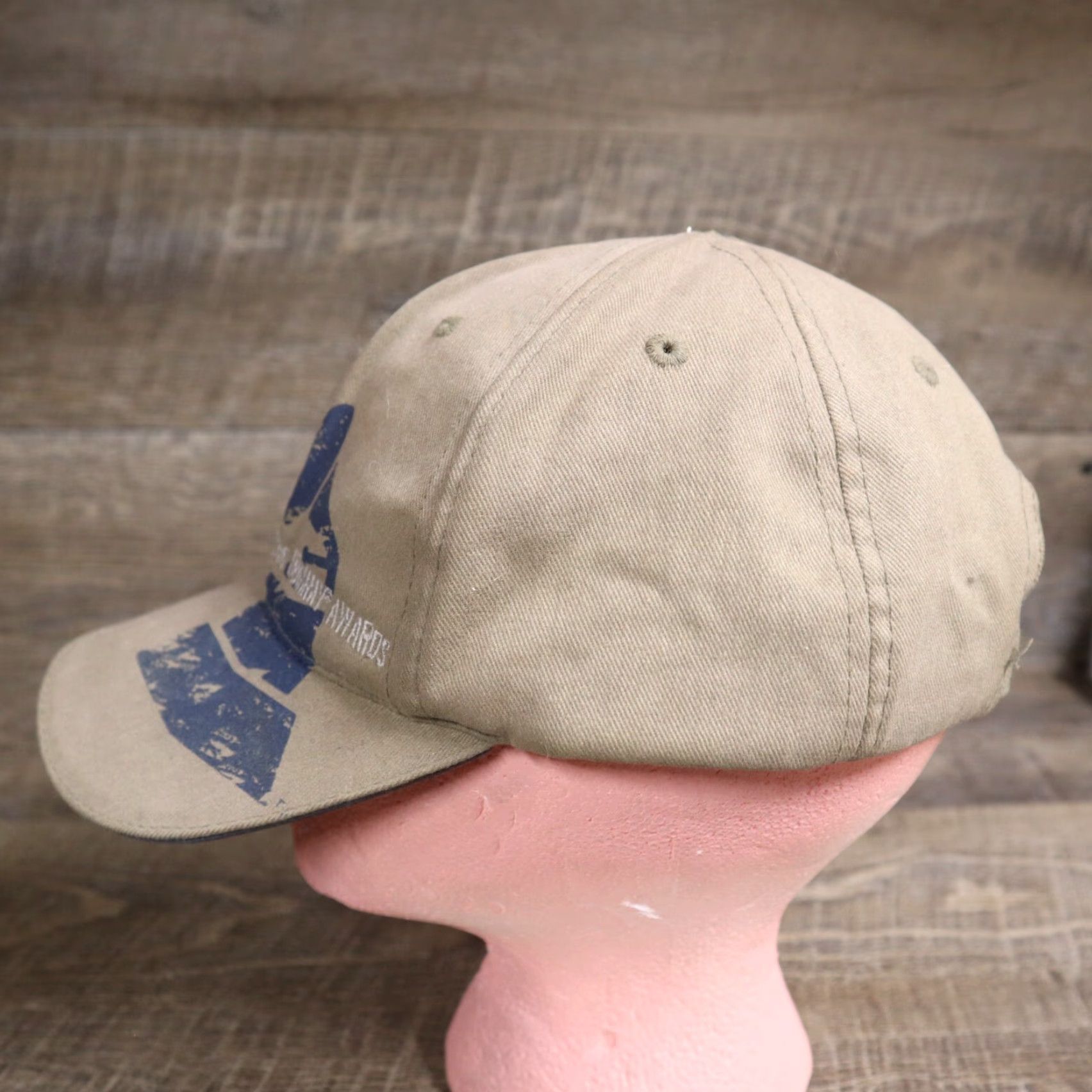 American Needle American Needle Hat Baseball Cap Grams Grammys Adjustable Men's One Size Black Beige Cotton Canvas Casual Vintage? Size ONE SIZE - 5 Thumbnail