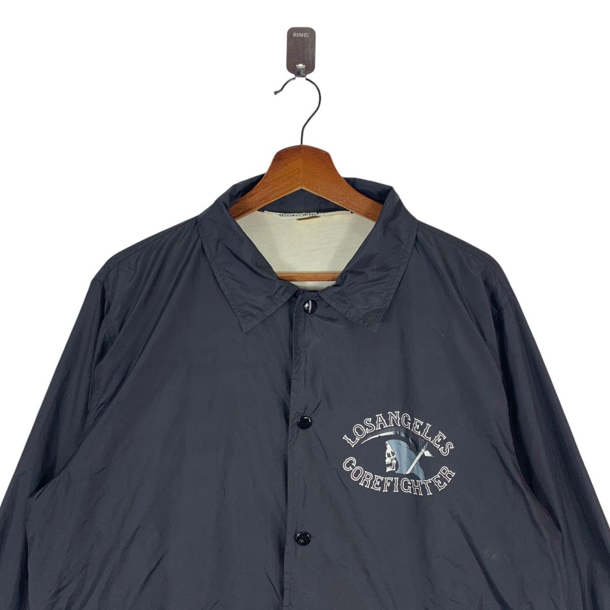 Vintage Vintage 90s Los Angeles Core Fighter Black Coach Jacket Size US M / EU 48-50 / 2 - 3 Thumbnail