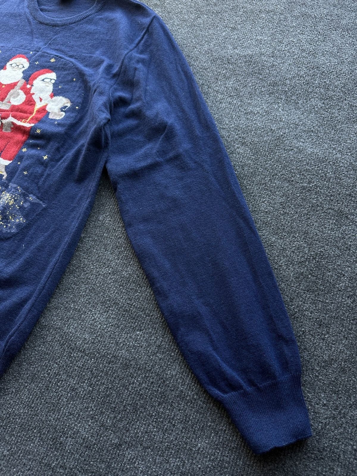 Breitling BREITLING 🚨 CHRISTMAS SANTA CLAUS BIG LOGO BLUE MEN SWEATER Size US XL / EU 56 / 4 - 7 Thumbnail