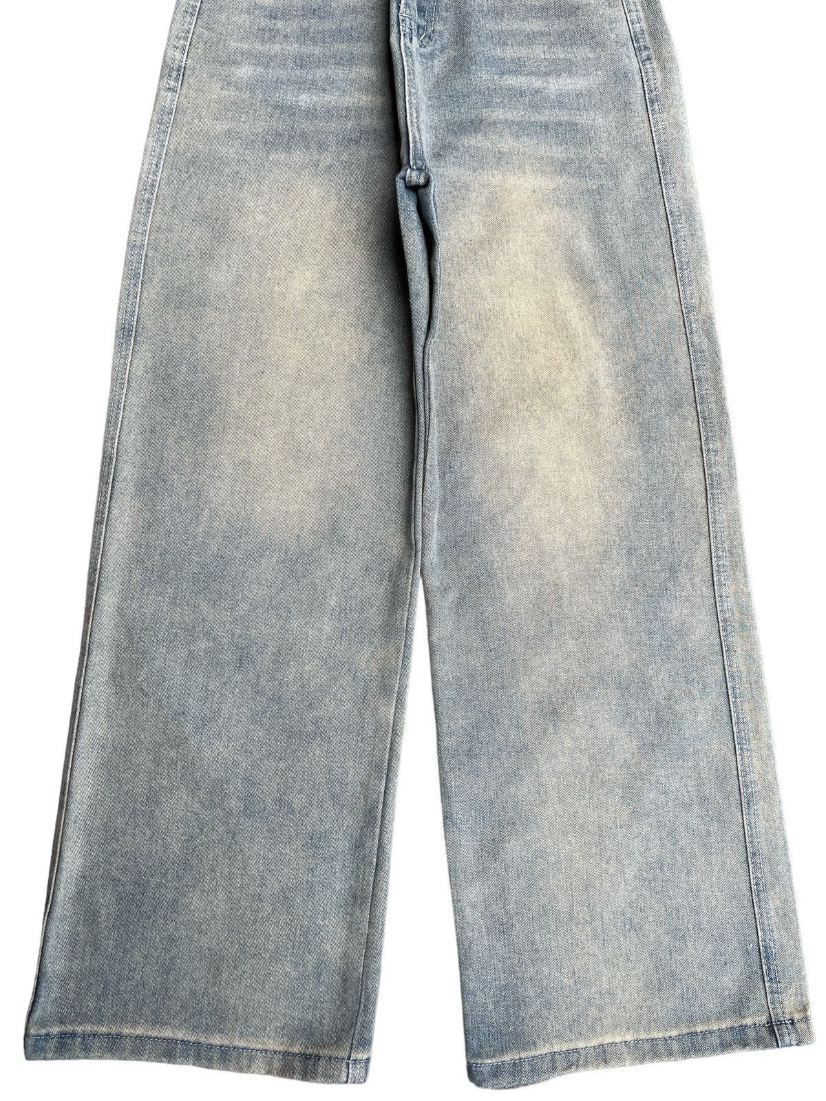Other Vintage Y2K Japanese Brand Wide Leg Grey Mud Washed Jeans Size 25" / US 0 / IT 36 - 5 Thumbnail