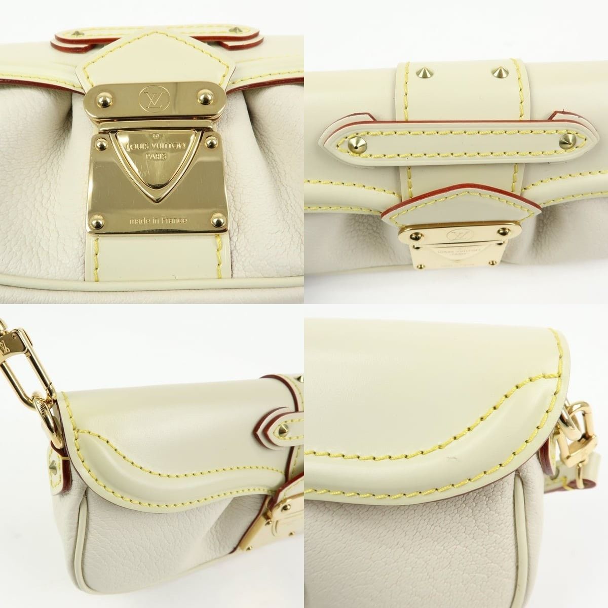 Louis Vuitton Louis Vuitton Suhali Le Precieux Leather Shoulder Bag Cream Size ONE SIZE - 6 Thumbnail