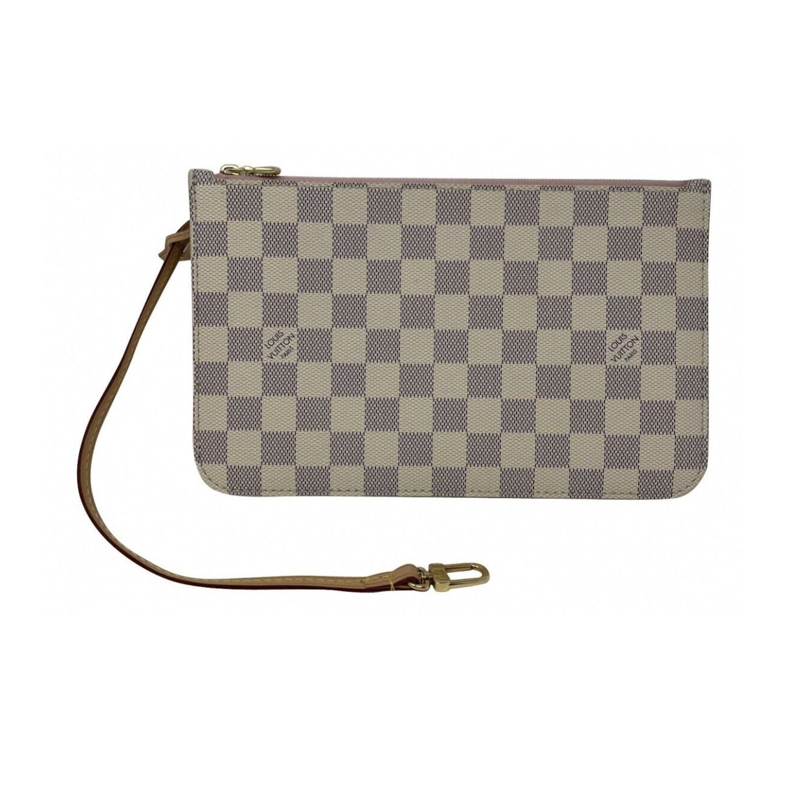 Louis Vuitton Neverfull MM Damier Azur Rose Ballerine Pink Pochette Size ONE SIZE - 1 Thumbnail