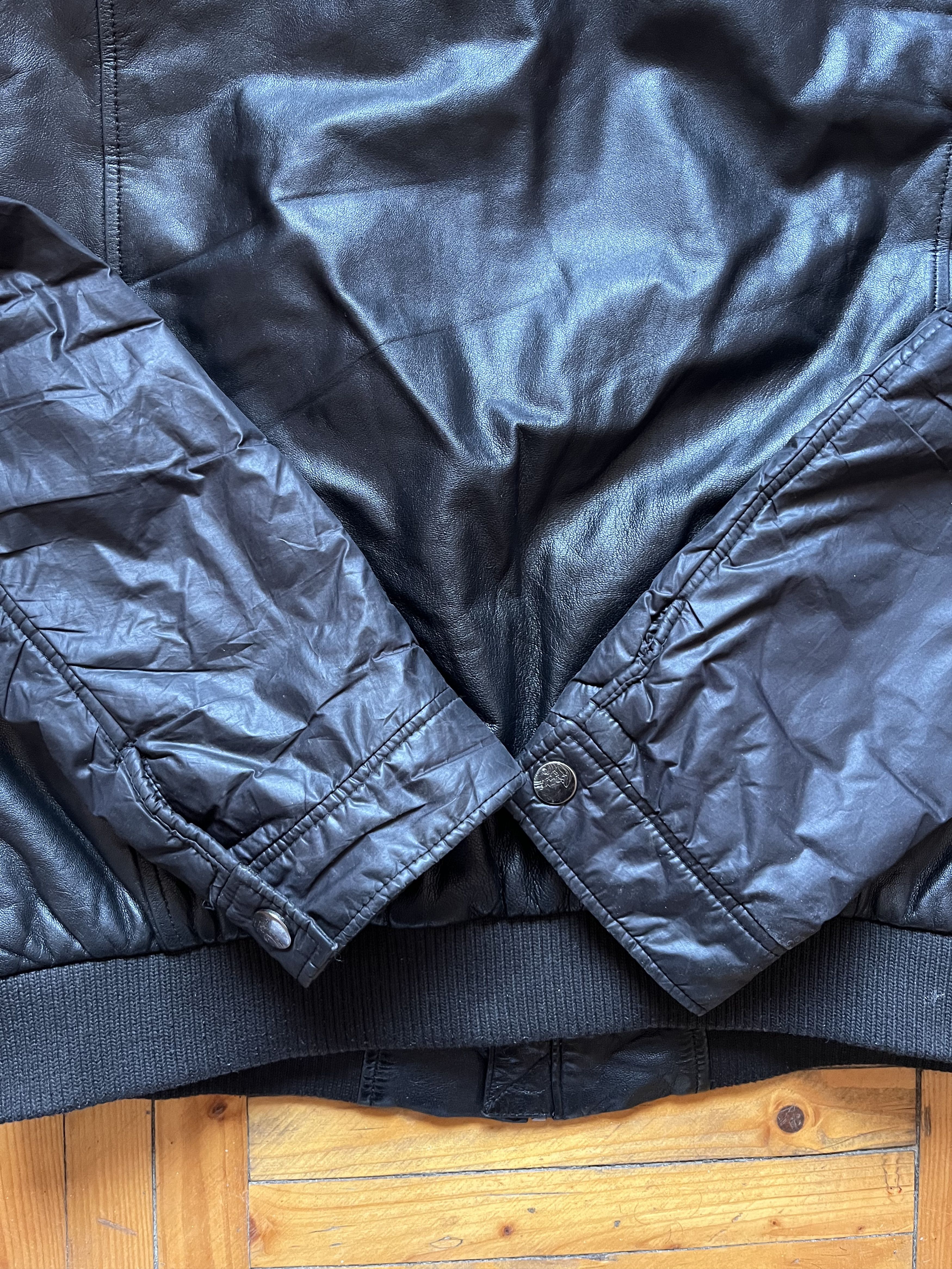 Versace Vintage Gianni Varsace Collection Metal Logo Leather Jacket Size US M / EU 48-50 / 2 - 11 Thumbnail