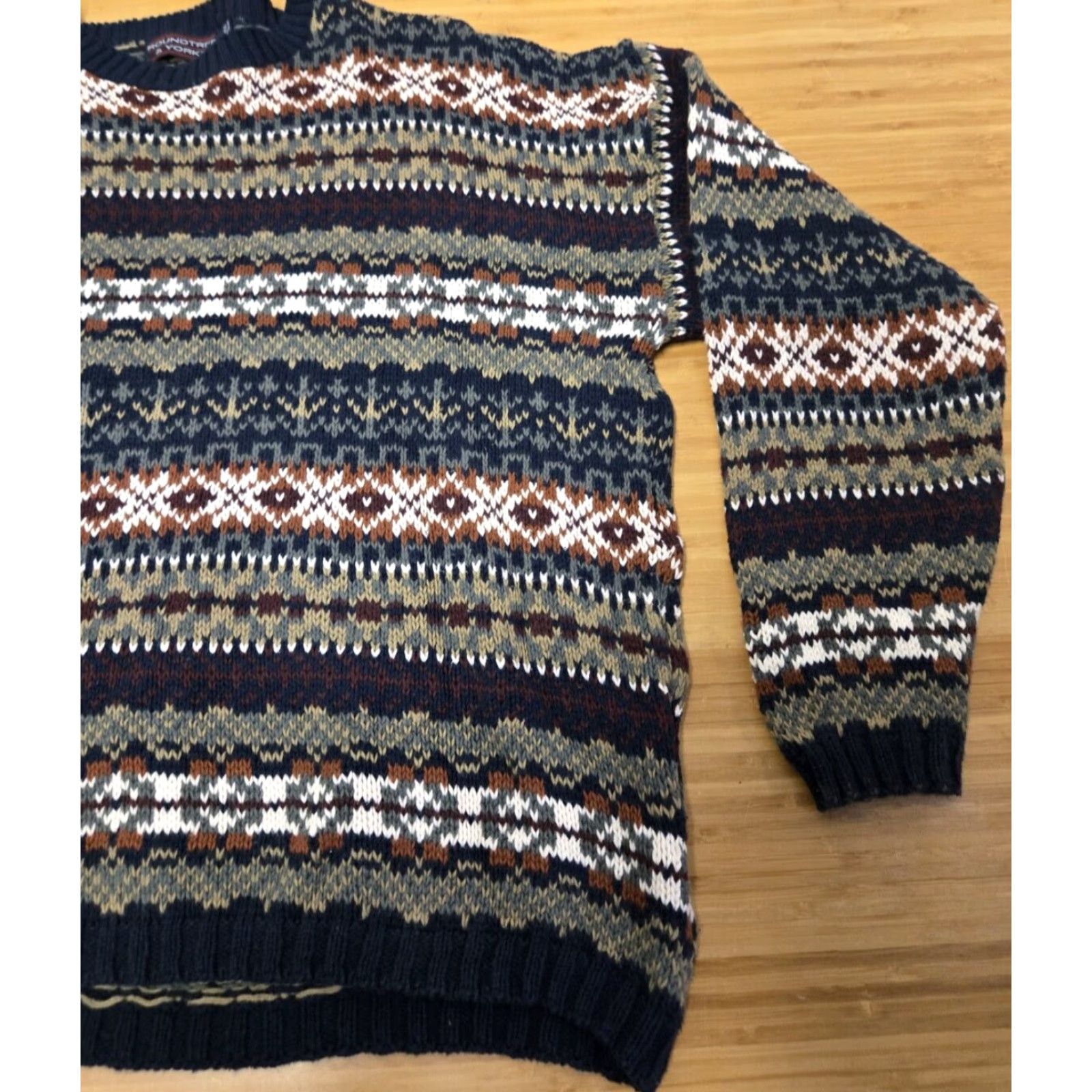 Roundtree & Yorke VINTAGE Roundtree & Yorke Striped Sweater Long Sleeve Men’s 2XL Size US XXL / EU 58 / 5 - 2 Thumbnail