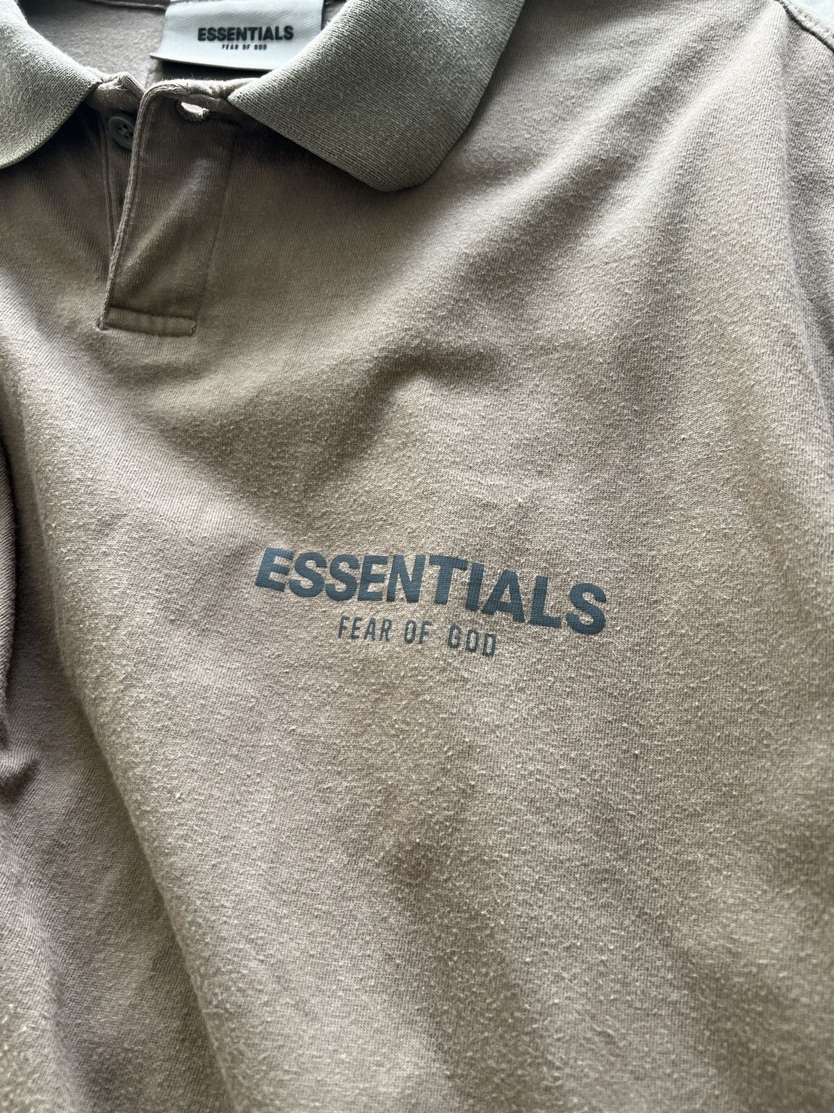 Essentials 🔥🔥 Fear Of God Essentials Brown Cotton Polo Shirt Size US M / EU 48-50 / 2 - 4 Thumbnail