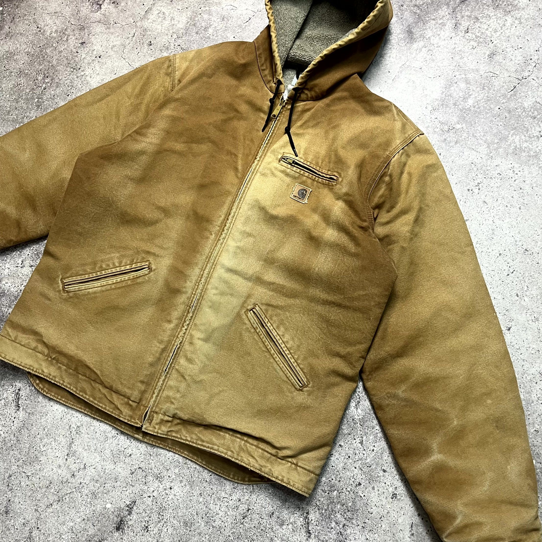 Vintage Carhartt Active Sandstone Sherpa Jacket Size XL