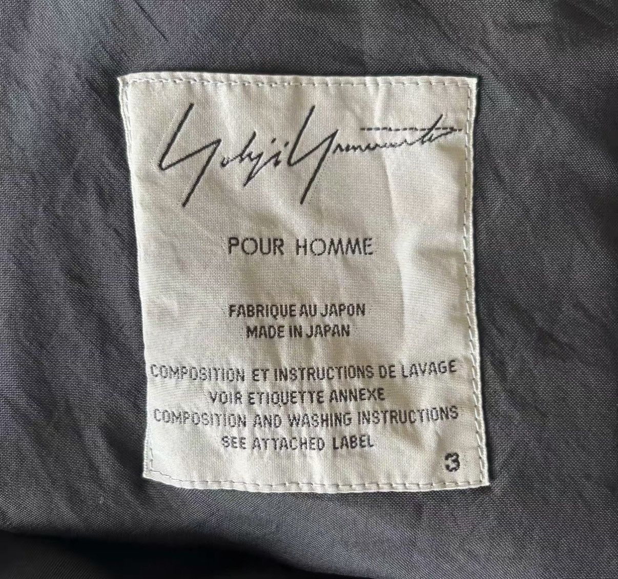 Yohji Yamamoto Yohji Yamamoto 14ss Rain Wet Zip Short Jacket K4 Size US L / EU 52-54 / 3 - 6 Thumbnail