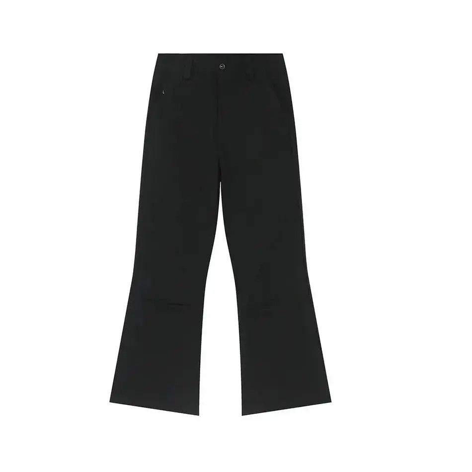 Japanese Brand Retro loose solid color micro flared jeans Size US 32 / EU 48 - 3 Thumbnail