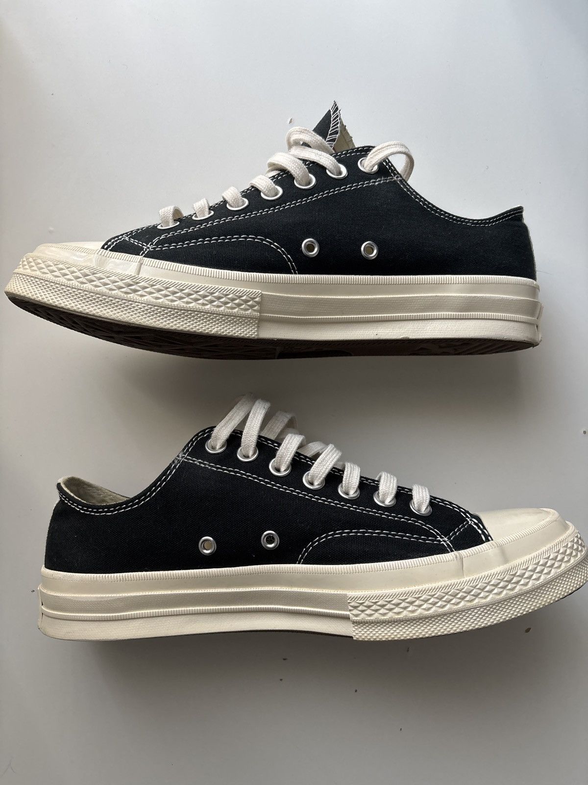 CDG by Comme des Garcons CDG PLAY x Converse Chuck 70 Low White – UK 8.5 Size US 8.5 / EU 41-42 - 2 Thumbnail