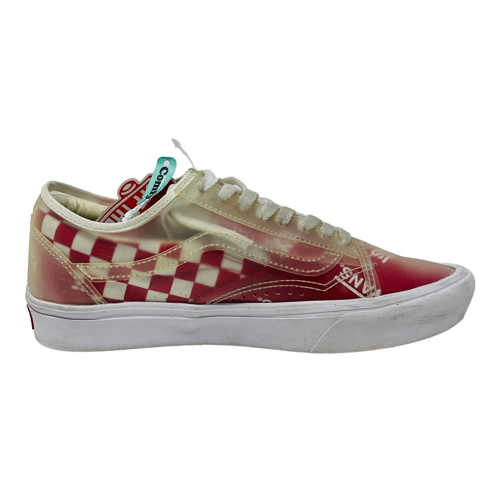 Vans VANS ComfyCush Slip-Skool Checkerboard Clear M7 W8.5 Size US 7 / EU 40 - 4 Thumbnail