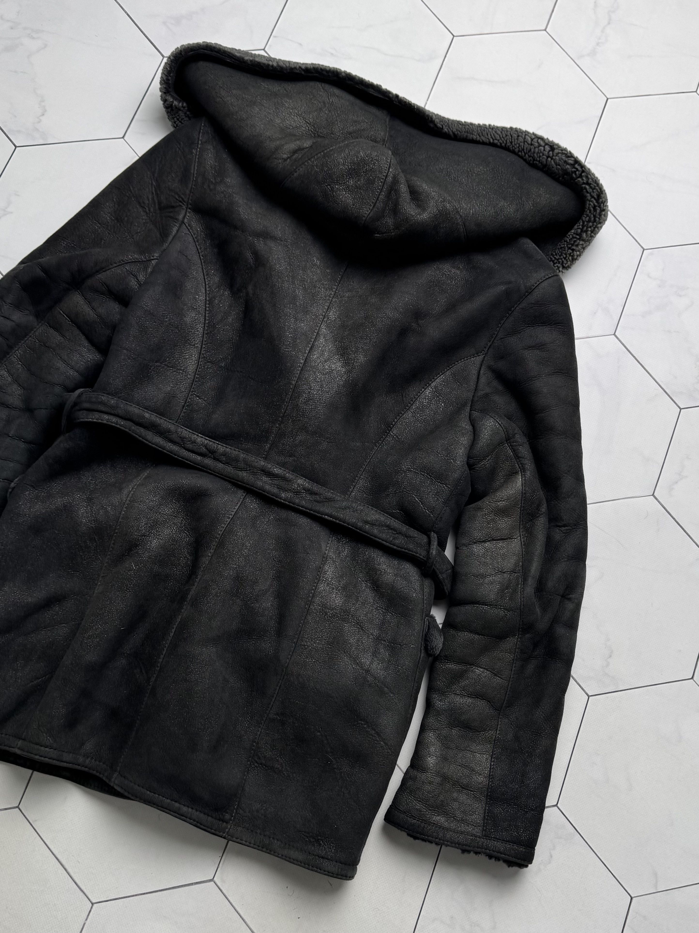 Vintage Vintage Real Sheepskin Hooded Coat (B550) Size M / US 6-8 / IT 42-44 - 15 Thumbnail