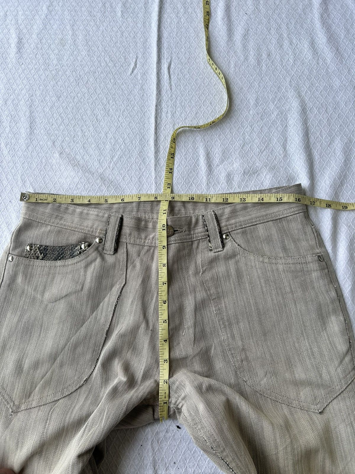 Japanese Brand Taka iq bottom casual pant with snake skin Size US 32 / EU 48 - 11 Thumbnail