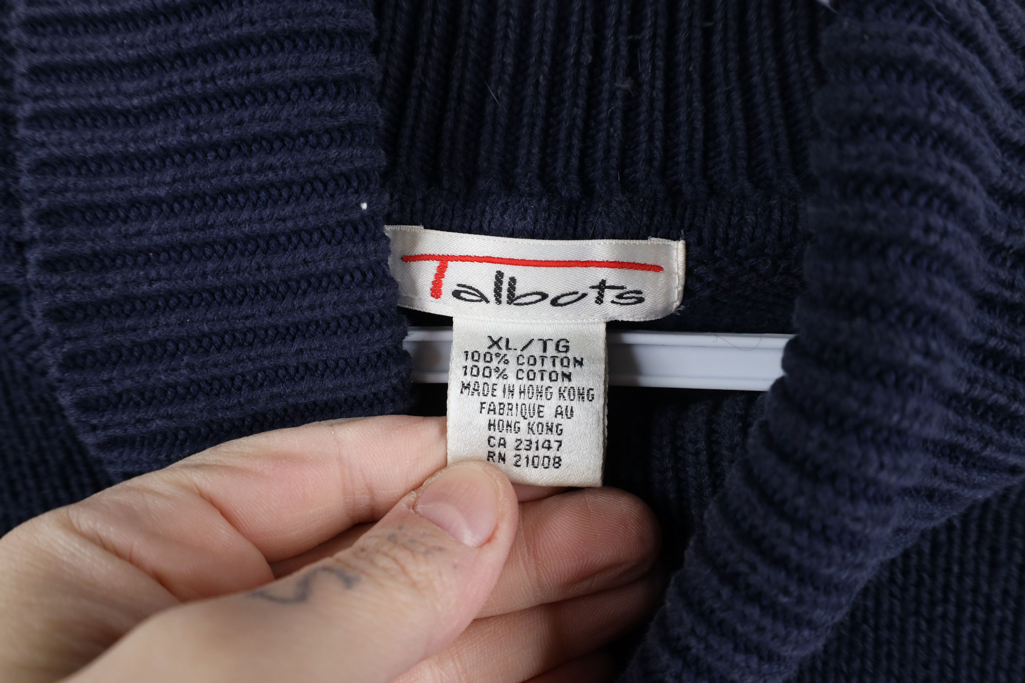 Vintage Vintage 90s Horse Equestrian Polo Turtleneck Tunic Sweater Size XL / US 12-14 / IT 48-50 - 8 Thumbnail