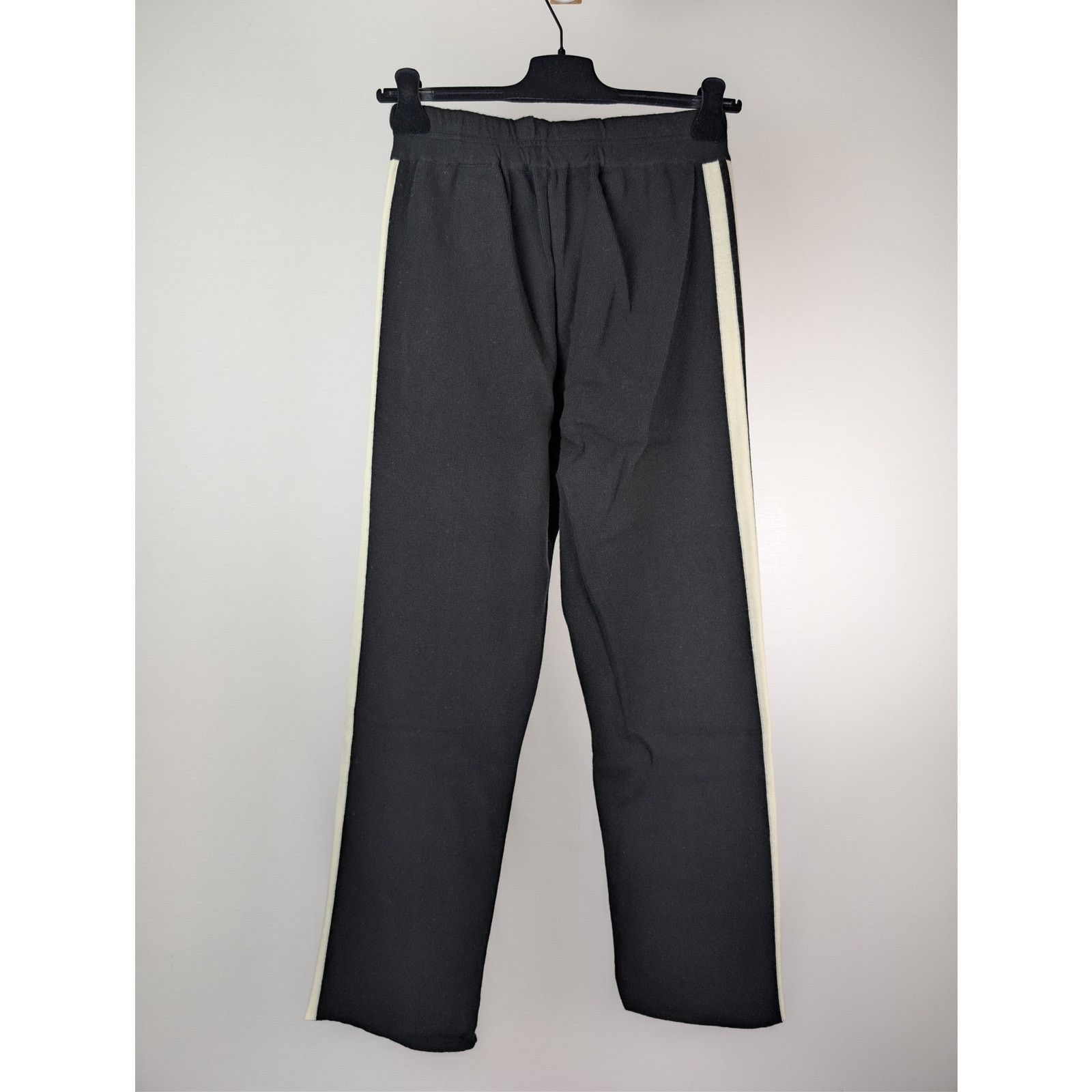 Palm Angels o1rshd1 Classic Logo Knit Track Pants in Black / Off White Size US 36 / EU 52 - 10 Thumbnail