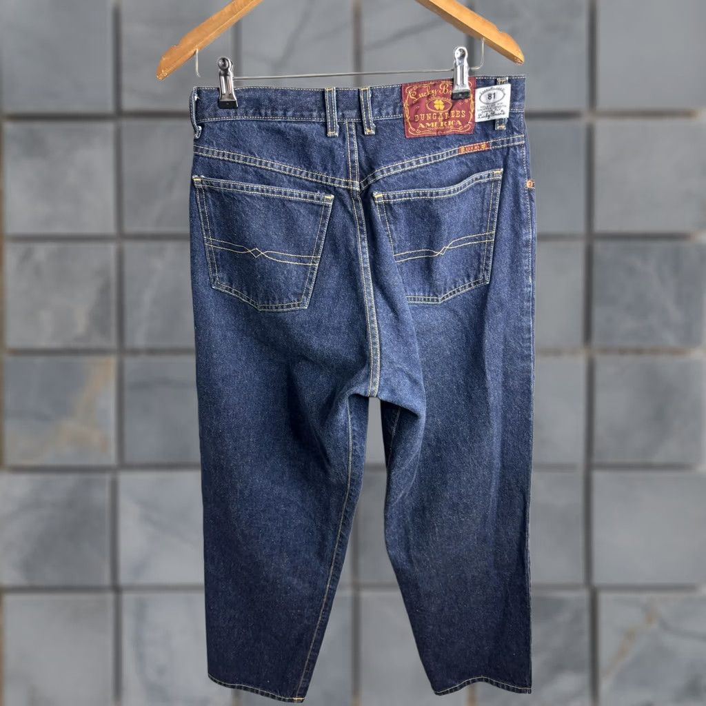 Lucky Brand VINTAGE Lucky Brand Dungarees Jeans Mens 33x29 Blue 81 Relaxed Straight USA Mens Girls Boys Size US 32 / EU 48 - 1 Thumbnail