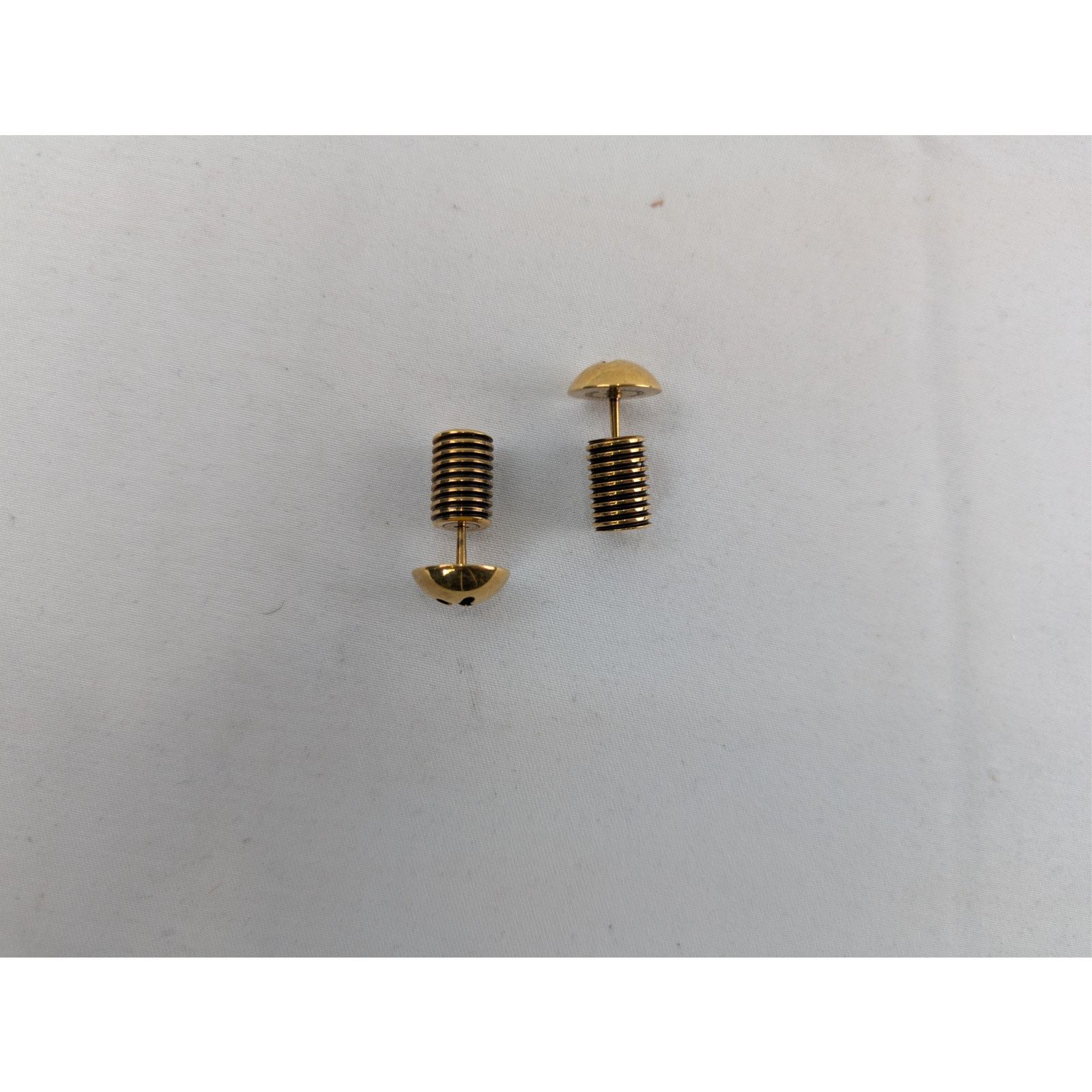 Balenciaga o1rshd1 Size: OS / Garage Screw Earrings Brass Antique Gold Size ONE SIZE - 4 Thumbnail