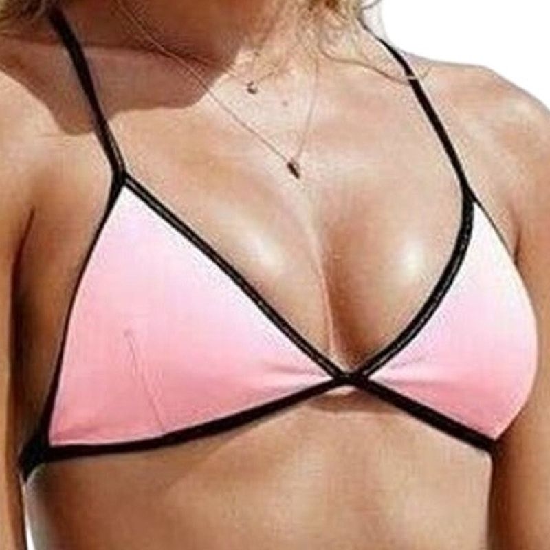 Victorias Secret Victoria's Secret The Teeny Triangle Bikini Top Neon Pink L, Women's
