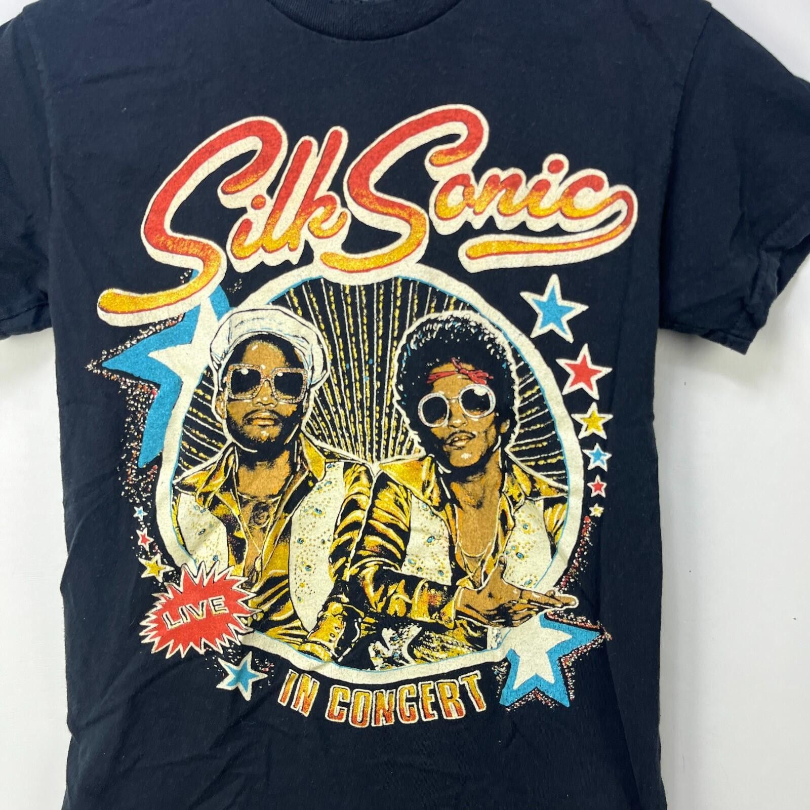 Vintage Silk Sonic Anderson Paak Bruno Mars Tour Shirt Small Size US S / EU 44-46 / 1 - 2 Thumbnail