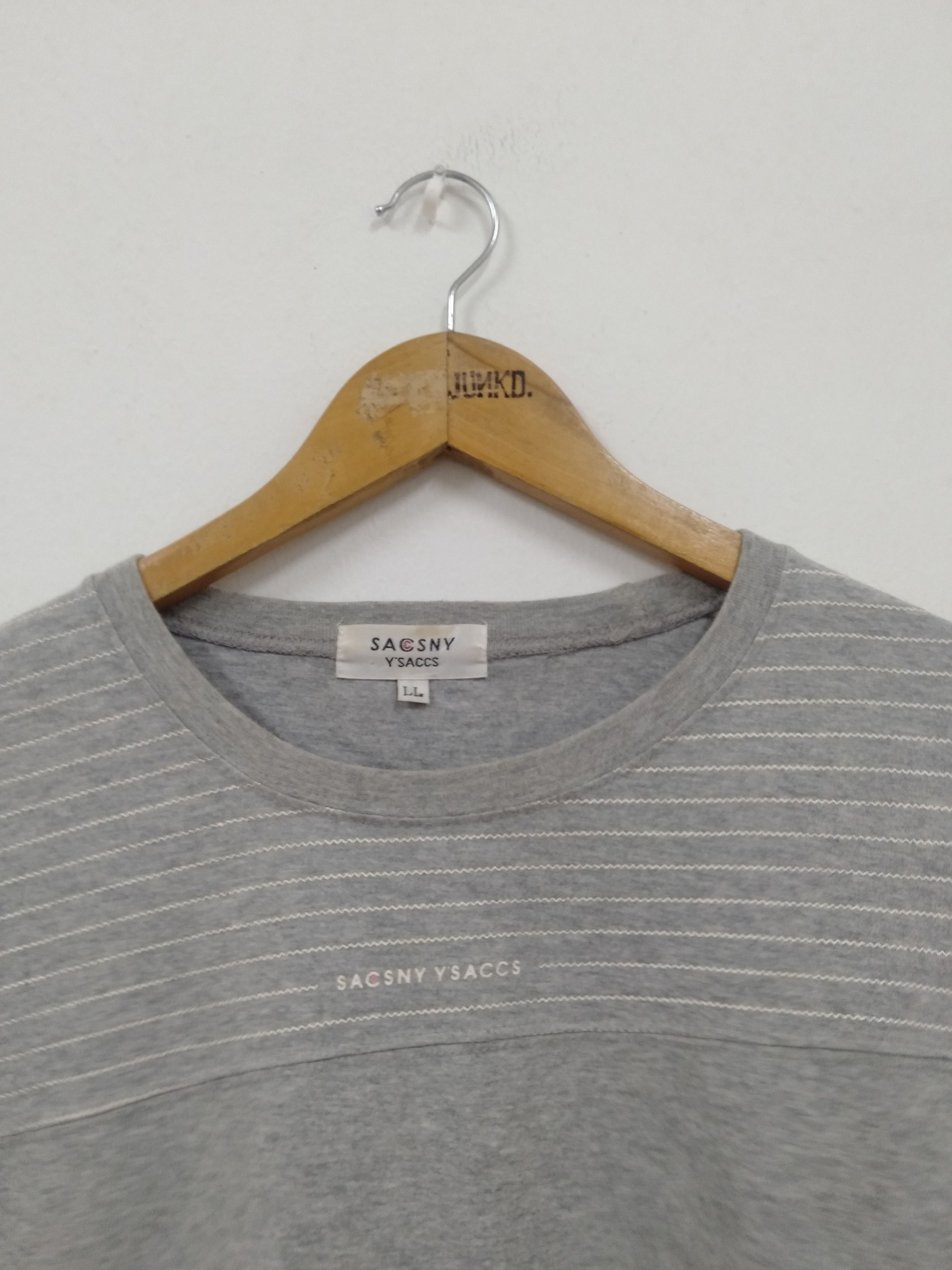 Japanese Brand Y's Yohji Yamamoto Y'saccs stripe LS t shirt Size US L / EU 52-54 / 3 - 3 Thumbnail