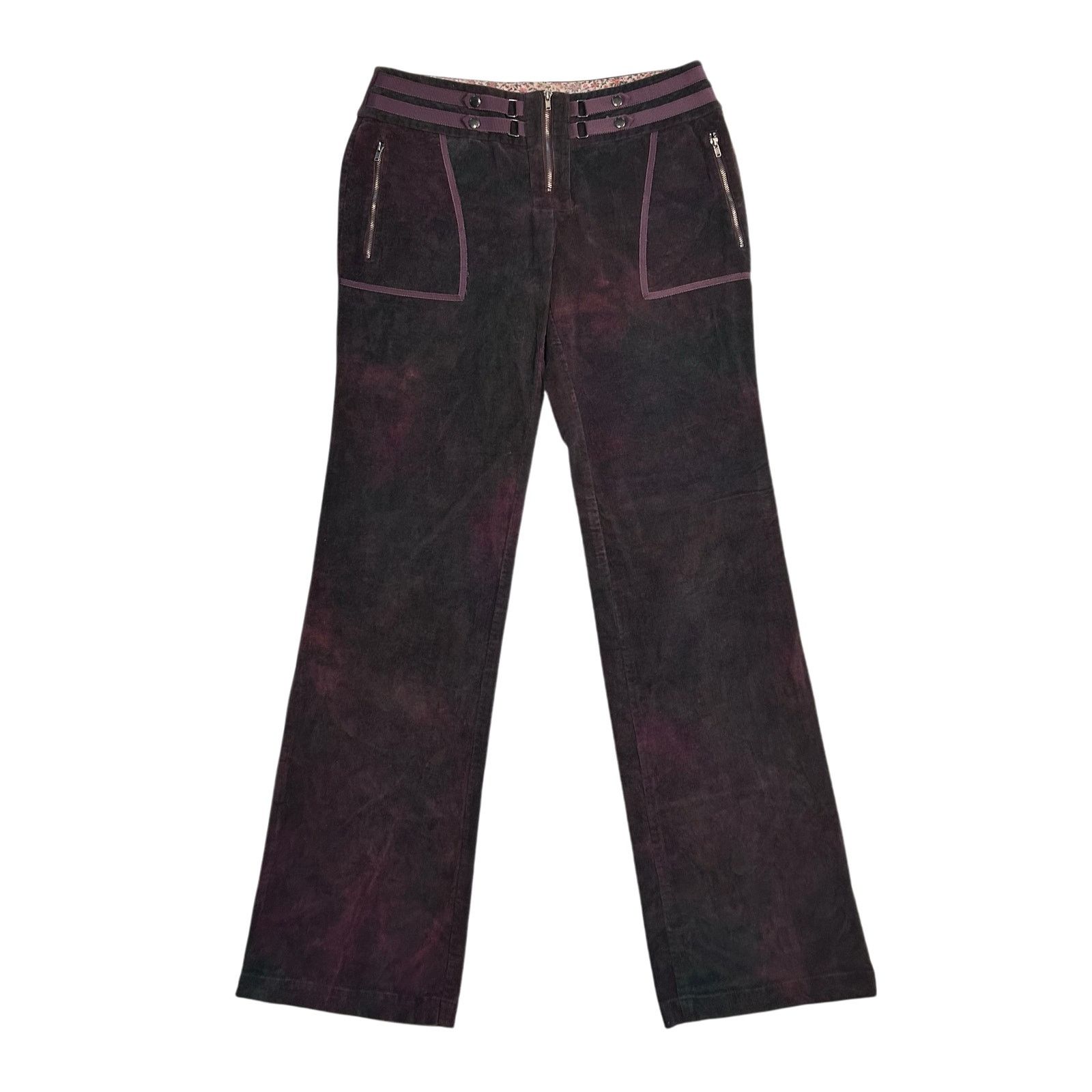 Free People Vintage Y2K Fray Purple Acid Wash Low Waisted Pants Size 2 Size 26" / US 2 / IT 38 - 1 Thumbnail