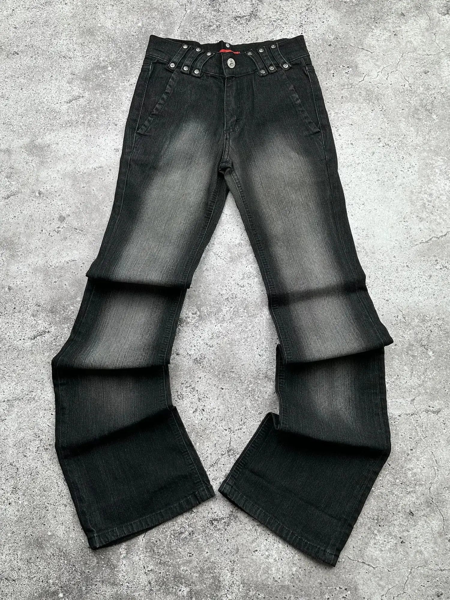 Japanese Brand Vintage Faded Flare Jeans C185(V305) Size 25" / US 0 / IT 36 - 1 Thumbnail