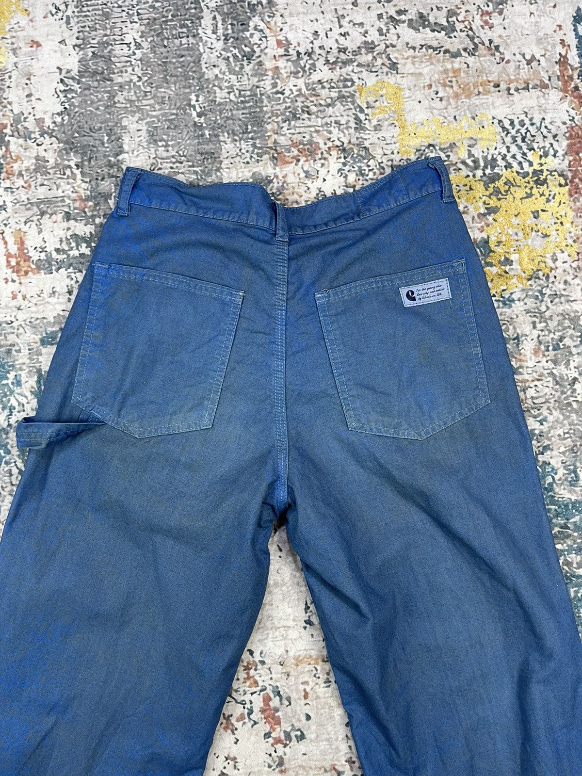 Edwin Vtg Distressed Dirt Edwin Blue Carpenter Pants Size US 28 / EU 44 - 12 Thumbnail