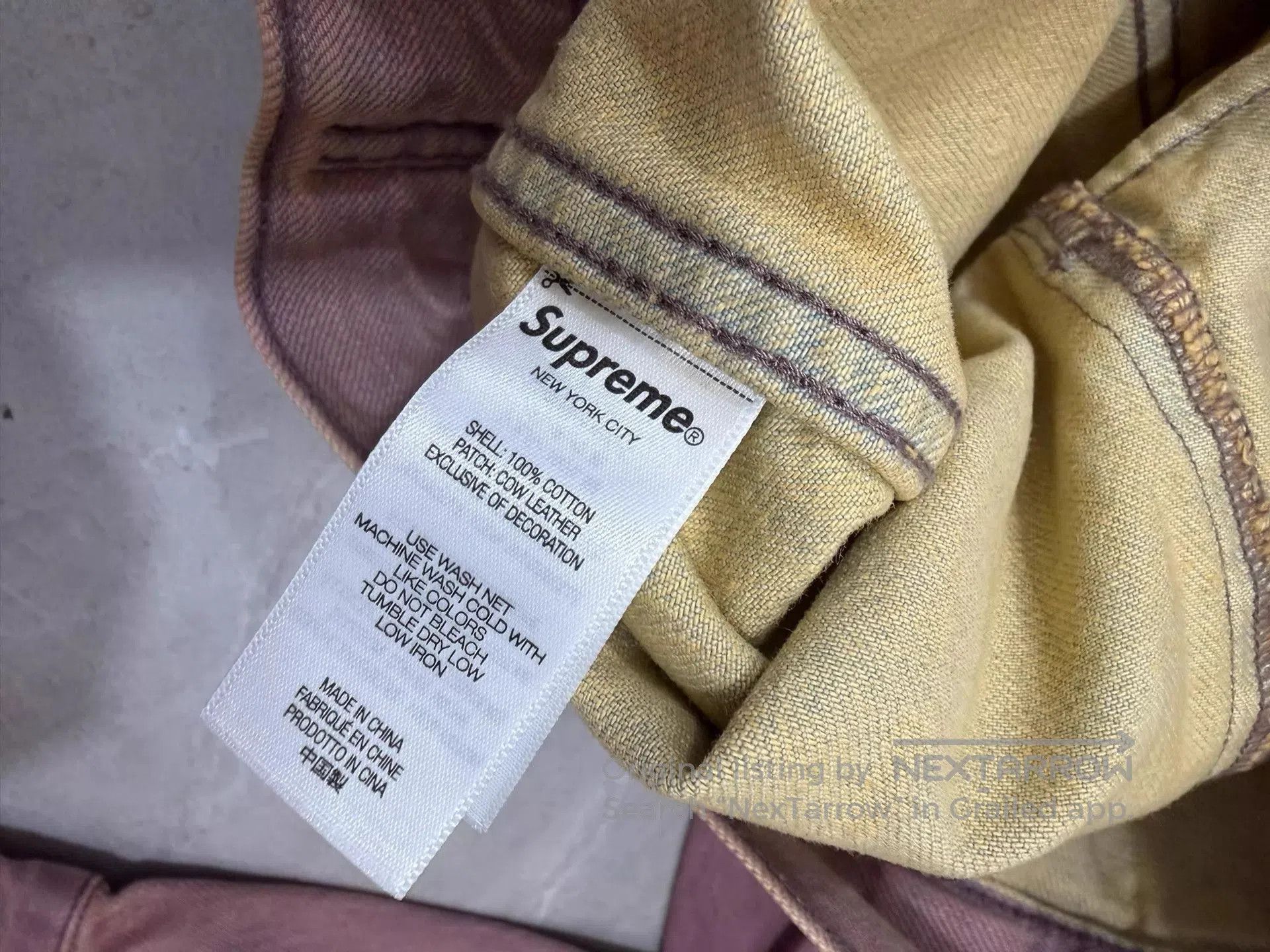 Supreme Purple Denim Jacket - Size L. Size US L / EU 52-54 / 3 - 4 Thumbnail