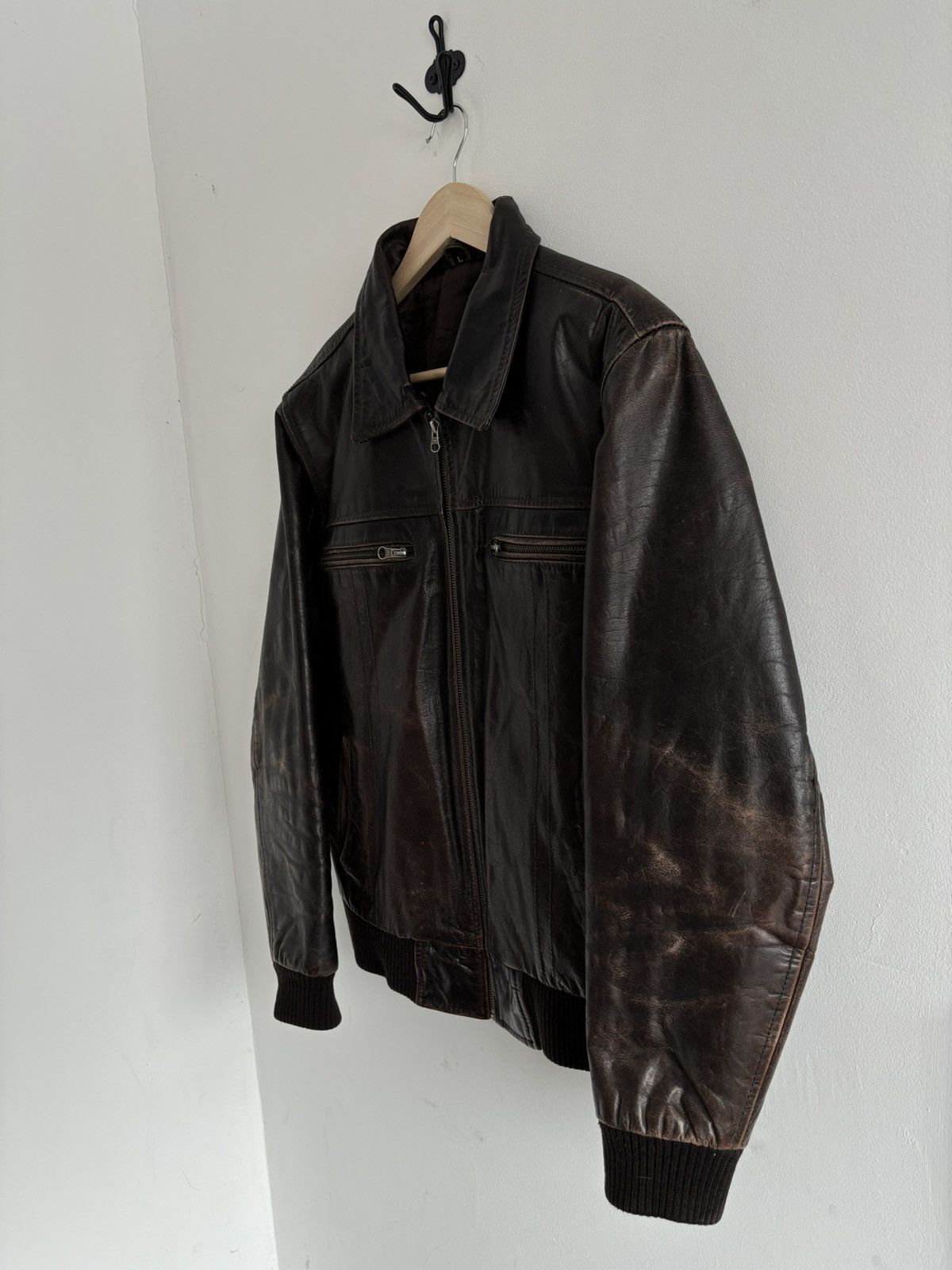 Genuine Leather Vintage Real Leather Cognac Faded Blouson Jacket Size US L / EU 52-54 / 3 - 4 Thumbnail