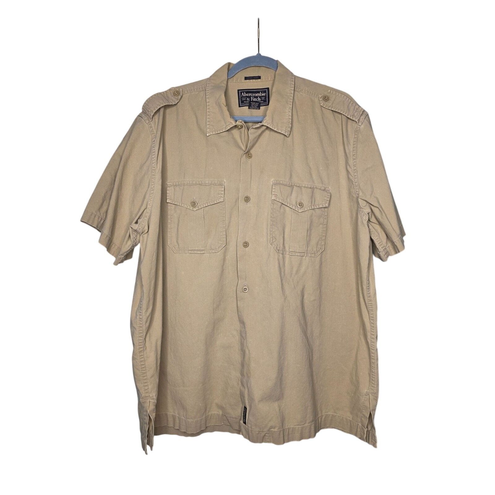 Abercrombie & Fitch Abercrombie & Fitch Safari Button Shirt Short Sleeve XL Size US XL / EU 56 / 4 - 1 Thumbnail