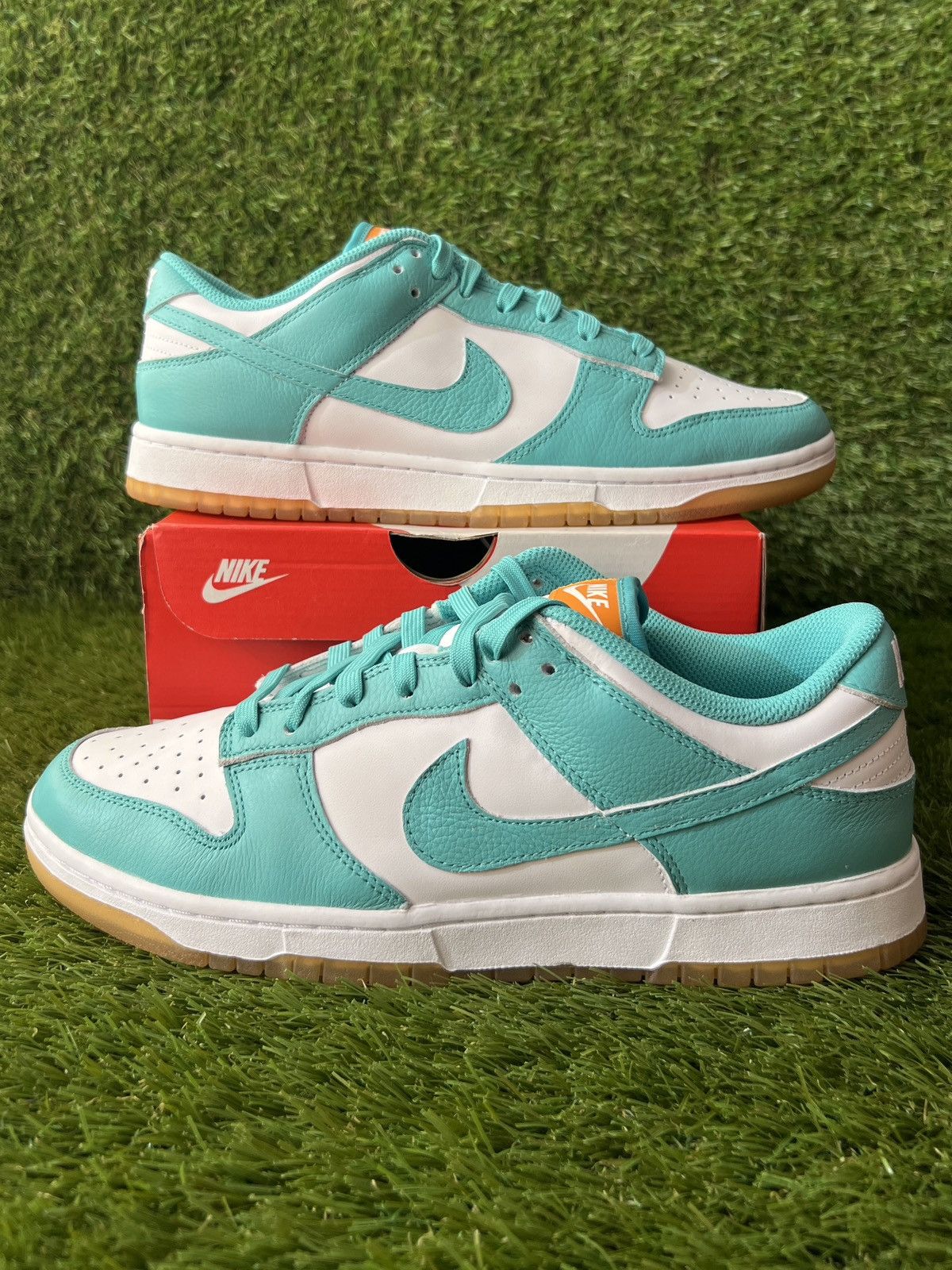 image of Nike Dunk Low Zeal Turquoise Green Size 12W/10.5M Shoes, Women's